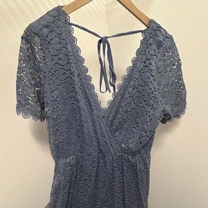 NWT | Baltic Born Dark Blue Lace Dress - Size Large